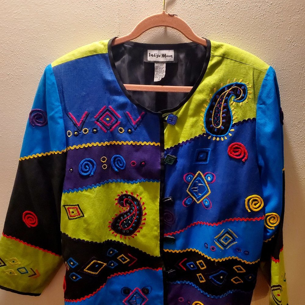 Indigo Moon Embellished Jacket